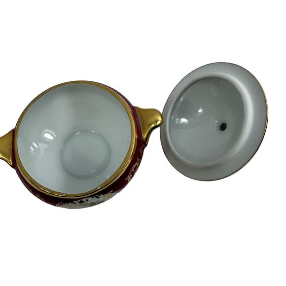 Limoges‎ France Porcelain Covered Dish with Plate Gold Trim Floral Decor - Picture 14 of 16